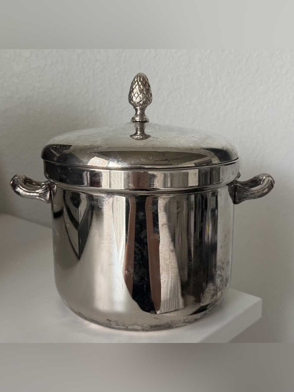 Vintage Silver Plated Ice-Bucket, Antique
